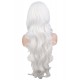 Desire Long Wavy Rich White Wig (38 inches long)