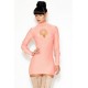 Cool Pink High Neck Mini Dress With Front Cut Out in Three Size's.
