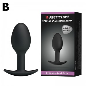 Pretty Love Silicone Anal Balls Anal Plug With Single Bulb. 
