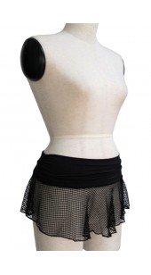 Black Mesh Skirt.