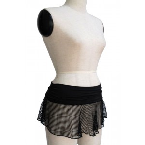 Black Mesh Skirt.