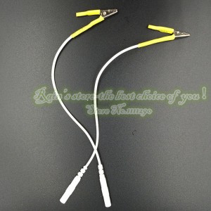 Single Electro Sex Cable With 2.5 Female End and Clip End.
