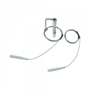 Stainless Steel Cum-Thru Urethral Electro Sex Tube With Two Size Rings.