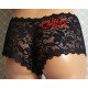 Black Lace Medium Rise Panties in A Range Of Sizes..