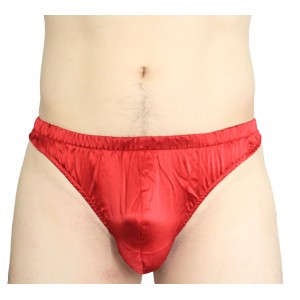 Men's Stretch Red Thong in Medium Size