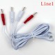 Electrosex Four Wire Set With 2.5mm Plug and White/Red 4-Pin Tip