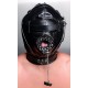 Sensory Deprivation Hood with Open Mouth Gag.