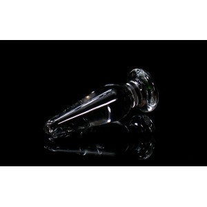 Clear Glass Anal Plug.