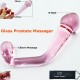 Pink Glass G Spot and Prostate Stimulator.