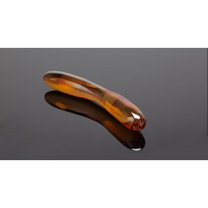  Yellow Dual Ended Glass Dildo