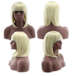 Similler Short Blonde Wig.(14 Inch)