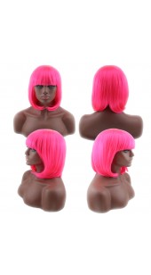 Similler Short Hot Pink Wig. (14 Inch)