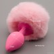 Pink Bumble Bunny Faux Fur Tail Plug.