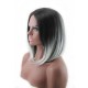 Similler Short Black/Blond Wig (16 Inch) With Two Free Wig Caps.