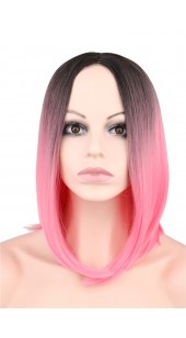 Desire Semi Short Pink Wig (16 inches long)