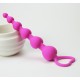 Sweet Heart Silicone Anal Beads in Three Colour's.