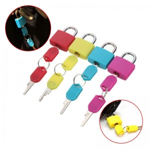 Colour Coded Pad Lock With Two Keys.