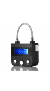 Rechargeable Electronic Timer Bondage Lock In Black or White.