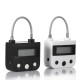 Rechargeable Electronic Timer Bondage Lock In Black or White.