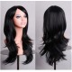 Similler Long Jet Black Wig (28 Inch) With Two Free Wig Caps.