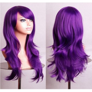 Similler Long Purple Wig (28 Inch) With Two Free Wig Caps.