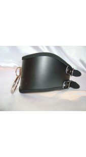 Black Posture collar With Two Adjustable Rear Buckles.