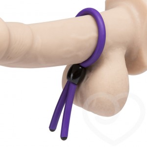 Funky Purple Neon Silicone Adjustable Cock Ring.