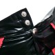 Patent Leather Long Shorts With Twin Zip Front in a Range of Sizes. 