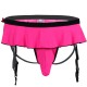 Sexy Garter Belt With Built In Front Pouch Thong in a Range of Colours and Sizes.