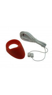 Silicone Rechargeable Vibrating Cock Ring with Taint Teaser.