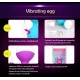 MonSa  Wireless Remote Control Vibrating Egg in Purple and Pink.