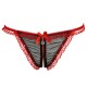 Womens Hot Crotchless Thong With Rhinestone Detail in a Range of Colours.