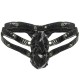 Black or Red PVC/Spandex Adjustable Thong.