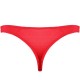 Black or Red PVC/Spandex Adjustable Thong.
