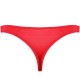 Black or Red PVC/Spandex Adjustable Thong.