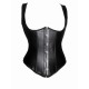 Pu Leather Black Open Bust Corset sizes Medium to XXL.