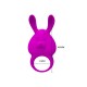 Naughty Bunny Rechargeable Silicone Cock Ring with Vibrating Clit Stimulating Ears.