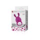 Naughty Bunny Rechargeable Silicone Cock Ring with Vibrating Clit Stimulating Ears.