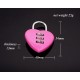 Red Heart Three Digit Combination Pad Lock.