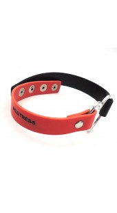 Heart Red and Black MISTRESS Collar.