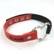 Heart Red and Black SLAVE Collar.