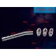 Four Piece Deluxe Super Chrome Steel Enema Shaft and Tip Set