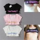 Sexy Short YES DADDY Crop Tops in a Range of Colours.