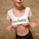 Sexy Short YES DADDY Crop Tops in a Range of Colours.