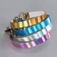 Holographic Locking Heart Choker Collar in a Range of Colours.