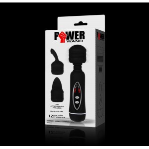 Power Wand Twelve Function Massager With Two Attachments Included.