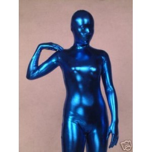 Sale On Metallic Blue Zentai Full Bodysuit.