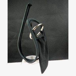 Black C-String With O Ring and Pouch.