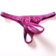 Shiny Spandex Front Pouch Thong in Medium and Large..