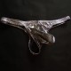Shiny Spandex Front Pouch Thong in Medium and Large..